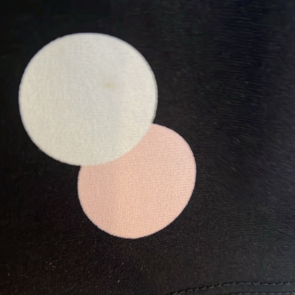 Calvin Klein pink, white and black polka dot top - Picture 3 of 7